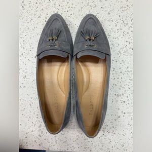 Talbot’s Suede Tassel Ballet Flat Grey Size 9